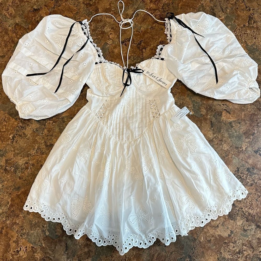 NWT FOR LOVE & LEMONS Ellis Mini Dress Size Small - Picture 6 of 13